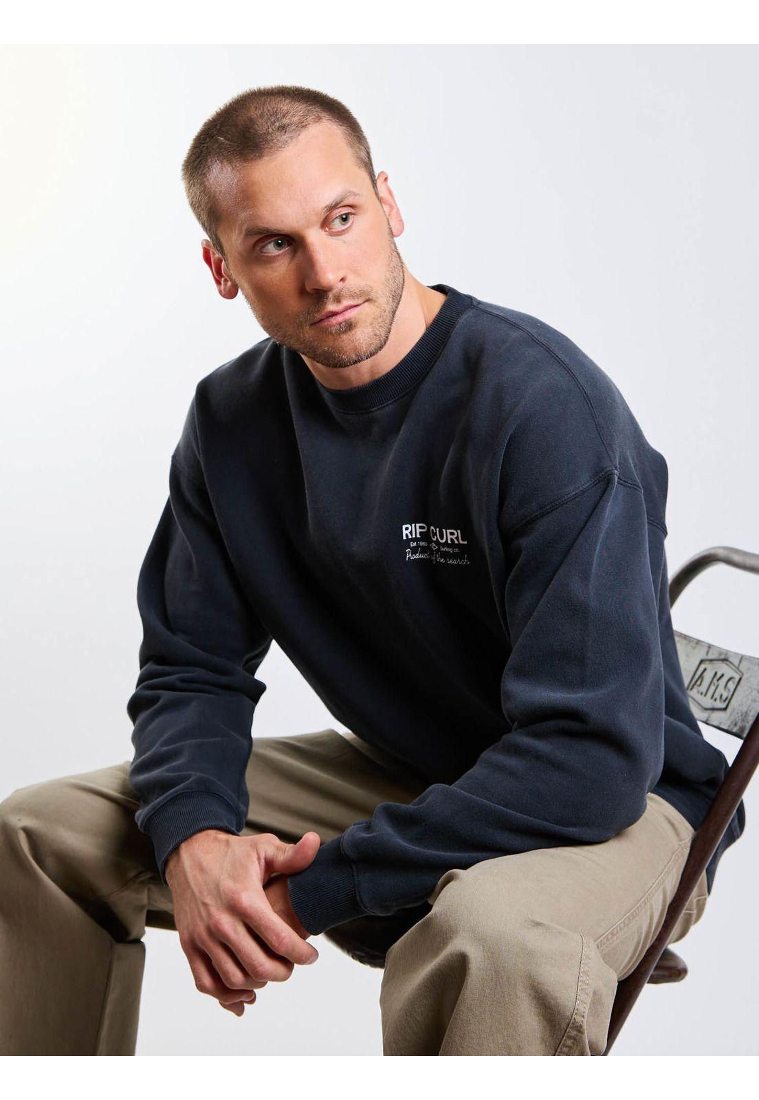 Poleron CR Kraken Negro Hombre Rip Curl-5