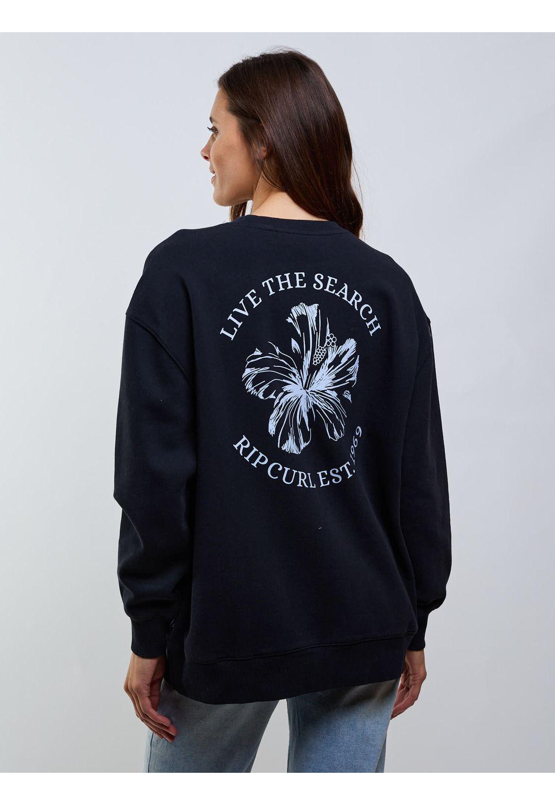 Poleron CR Echo Negro Mujer Rip Curl-1