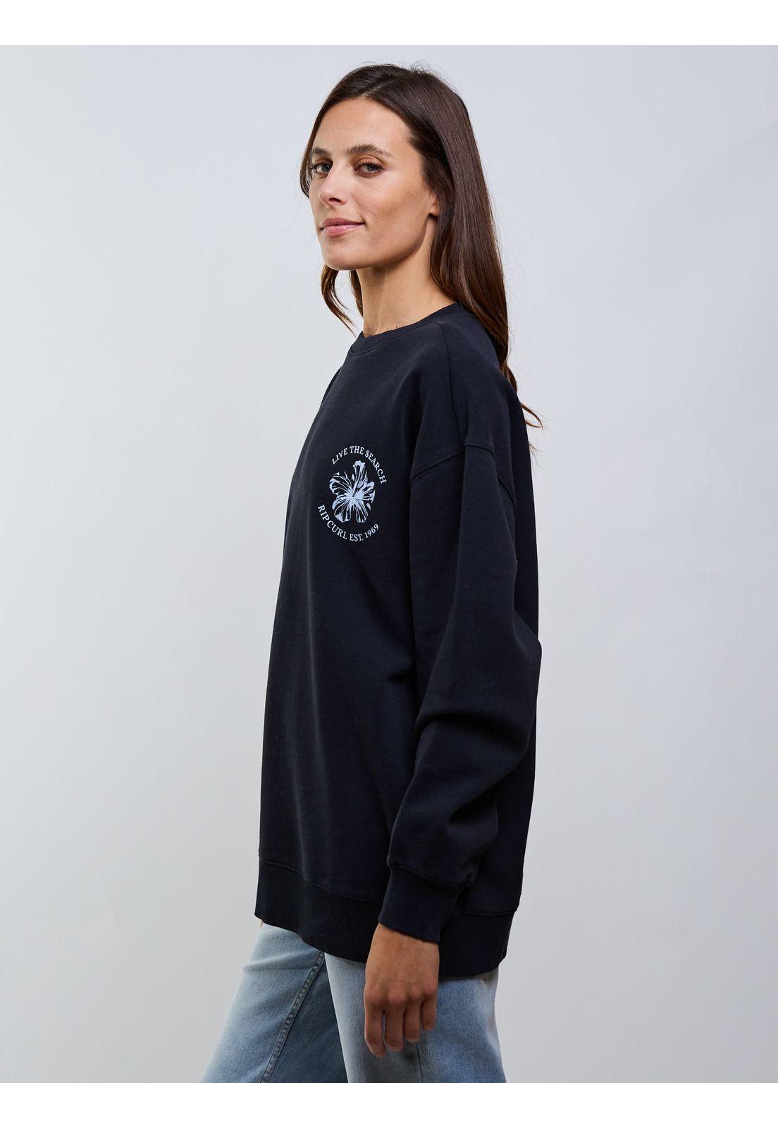 Poleron CR Echo Negro Mujer Rip Curl-2