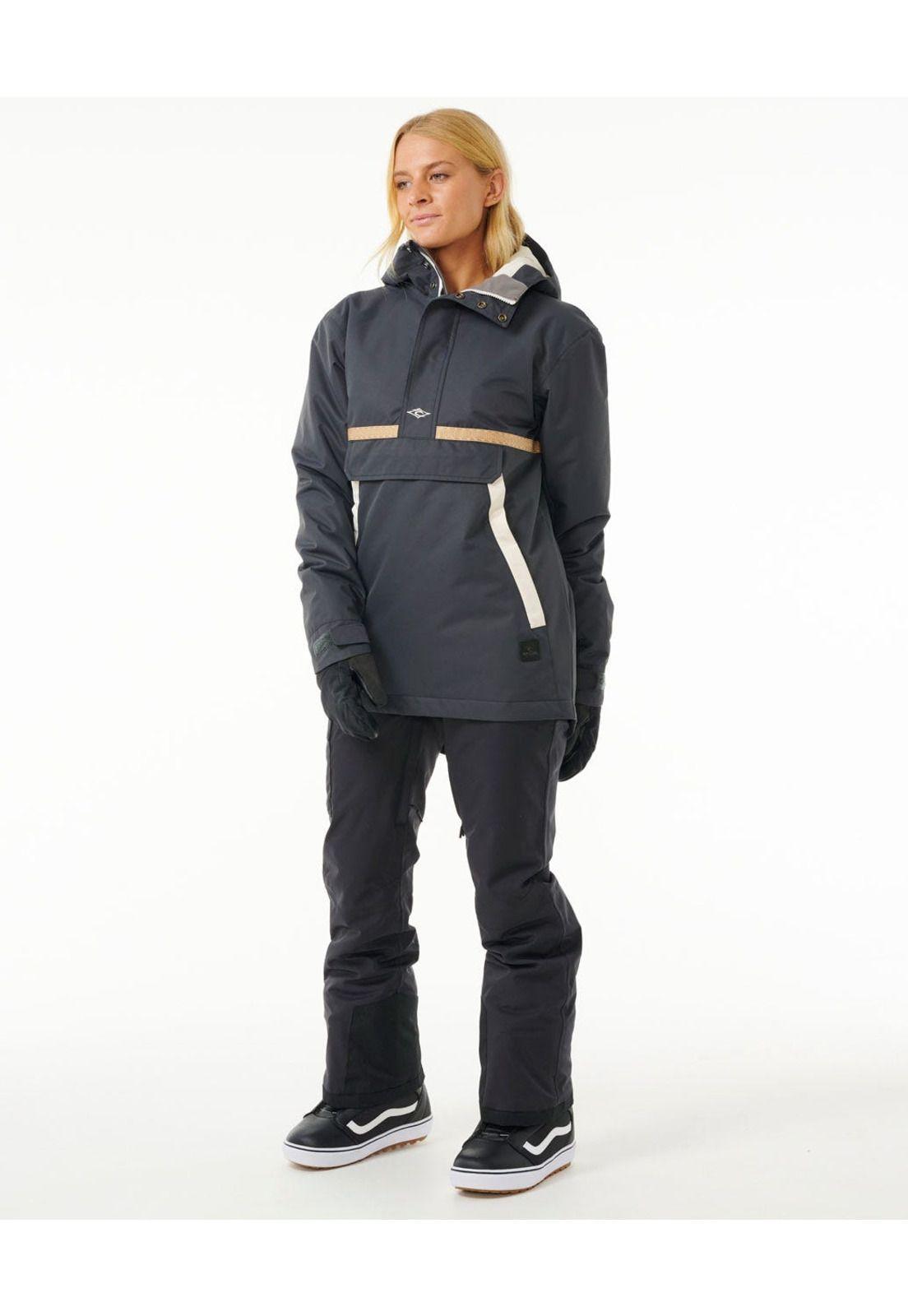 Parka Snow Anti Series Anorak 10K 10K Negro Mujer Rip Curl-1
