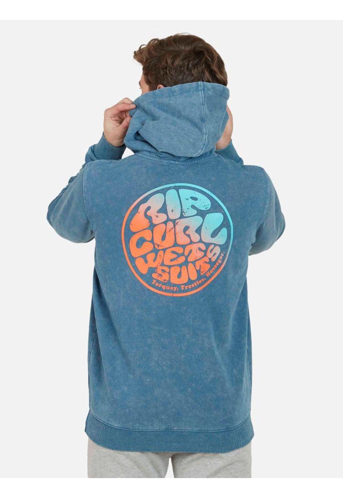 Poleron ACID WETSUIT HOODIE Hombre Azul Rip Curl-1