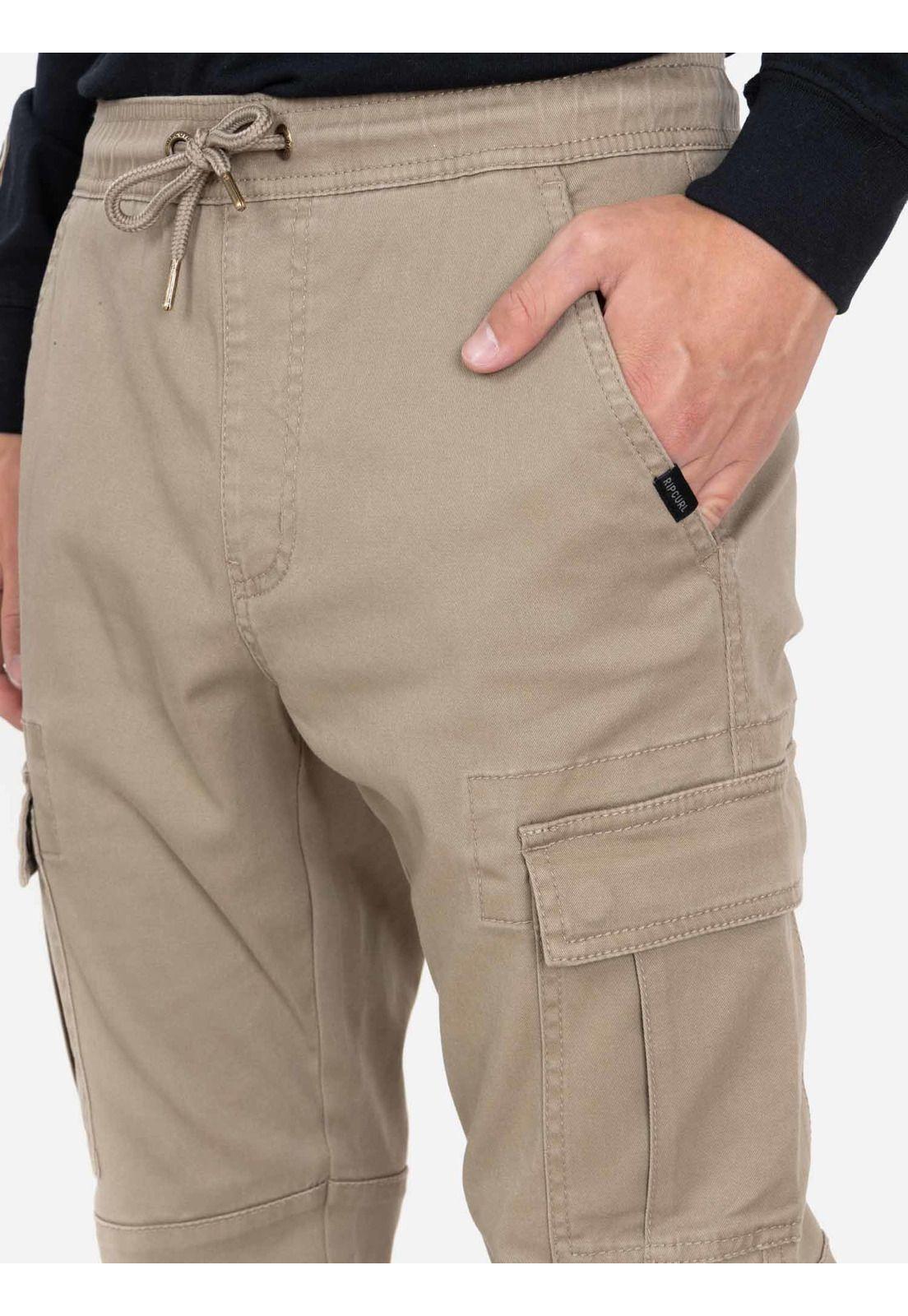 Pantalon Jogger Flow Beige Hombre Rip Curl-2