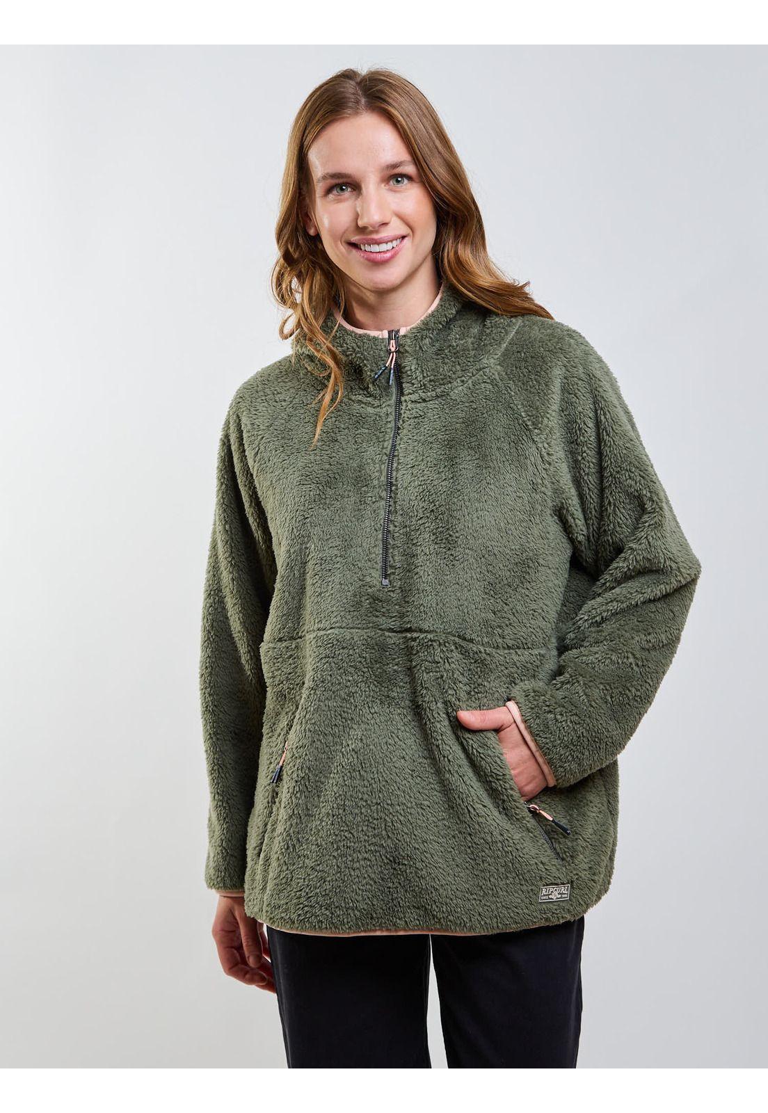 Poleron Chiporro Free Verde Mujer Rip Curl-0