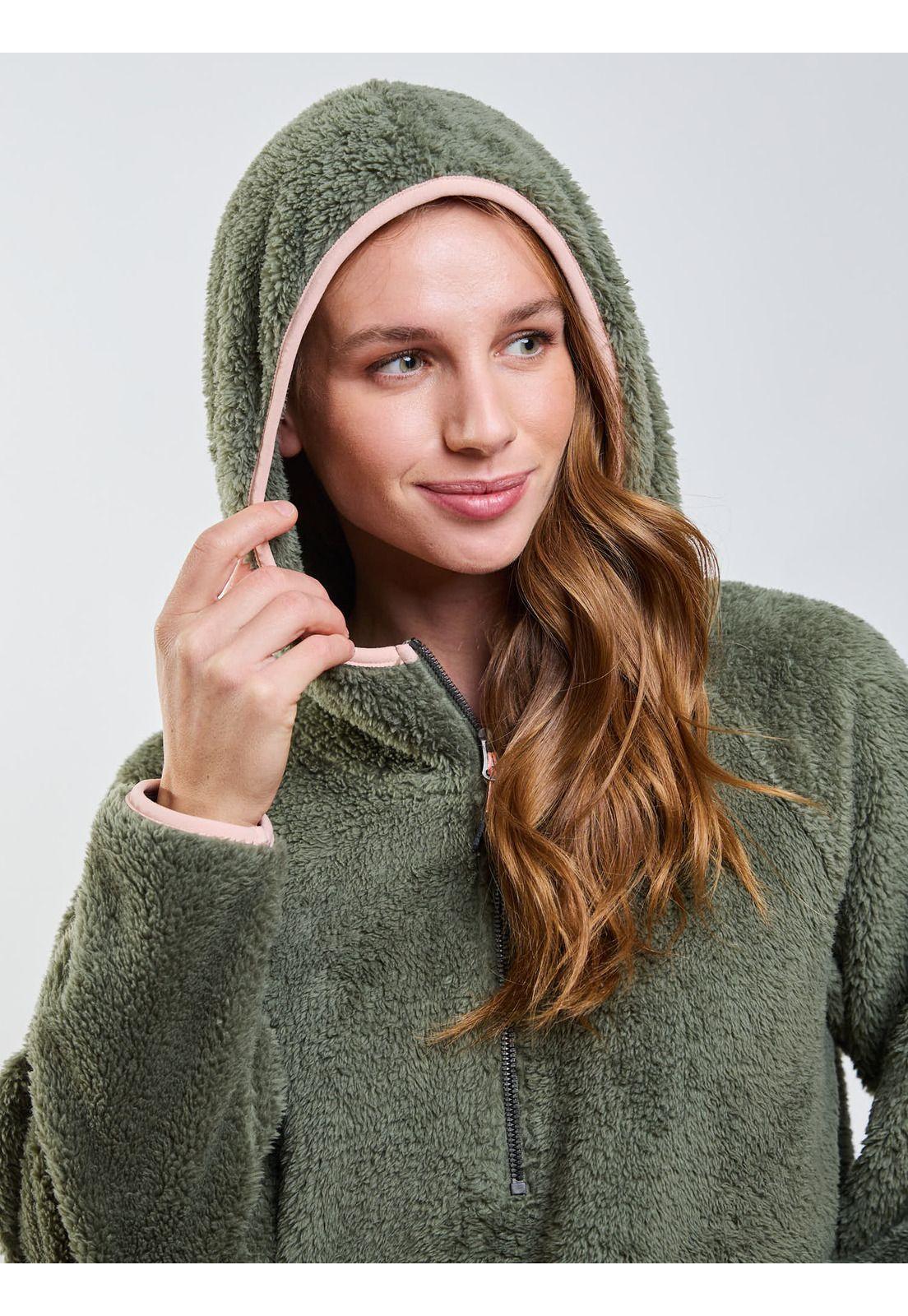 Poleron Chiporro Free Verde Mujer Rip Curl-3