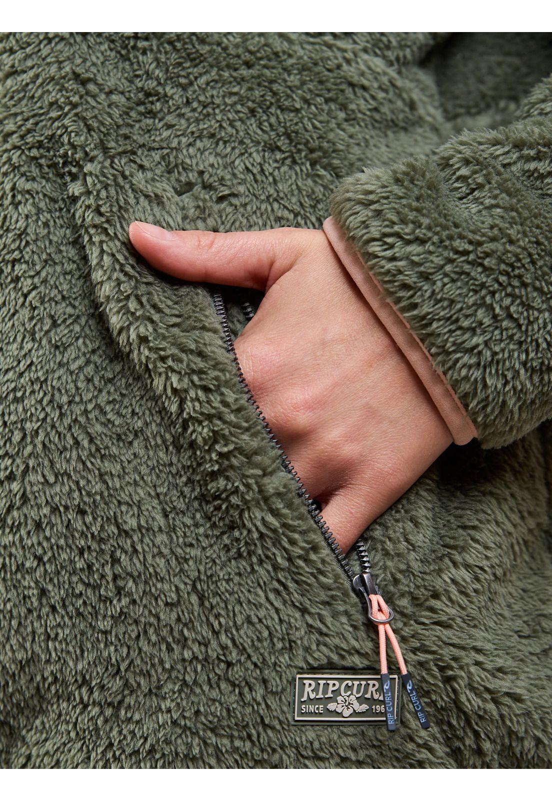 Poleron Chiporro Free Verde Mujer Rip Curl-4