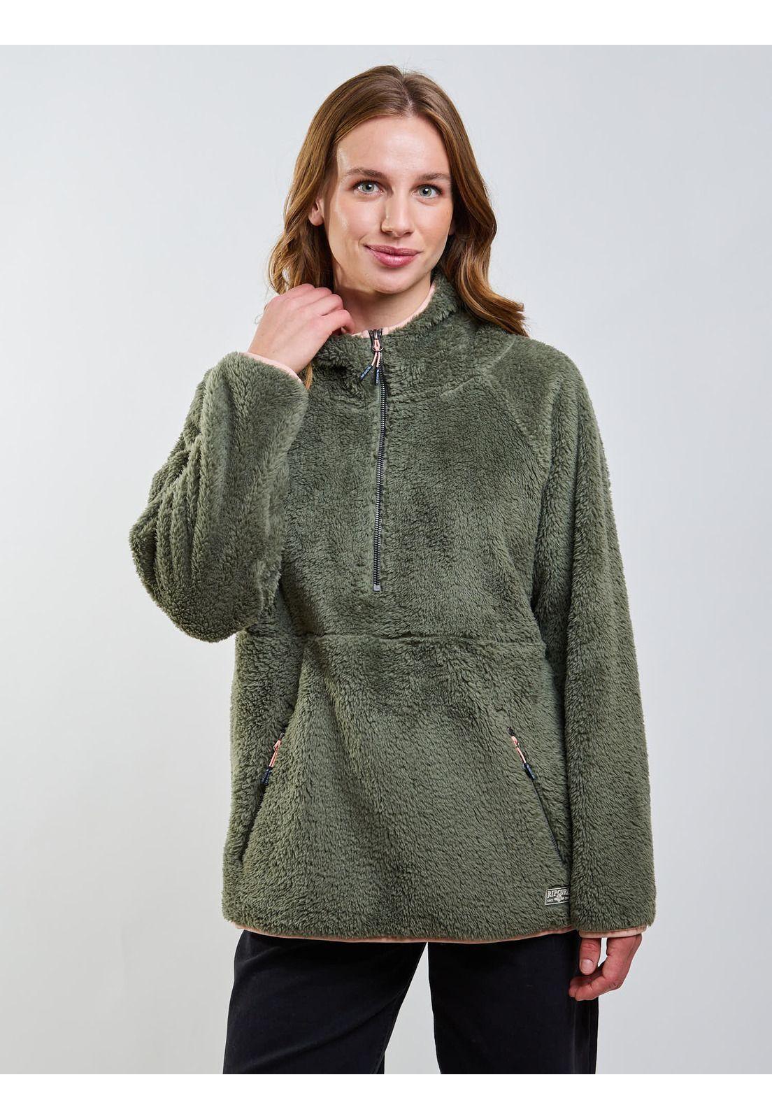 Poleron Chiporro Free Verde Mujer Rip Curl-5