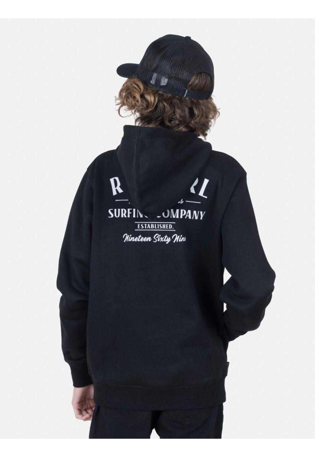 Poleron Juvenil CLASSICCAN Negro Rip Curl-1