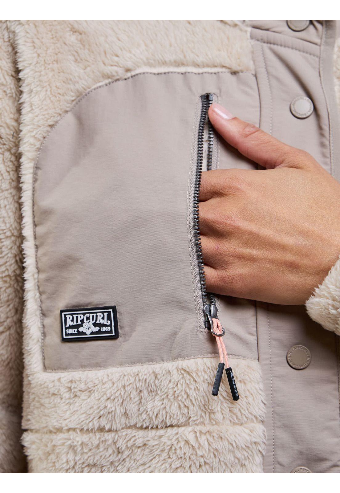 Poleron Chiporro Bold Beige Mujer Rip Curl-4