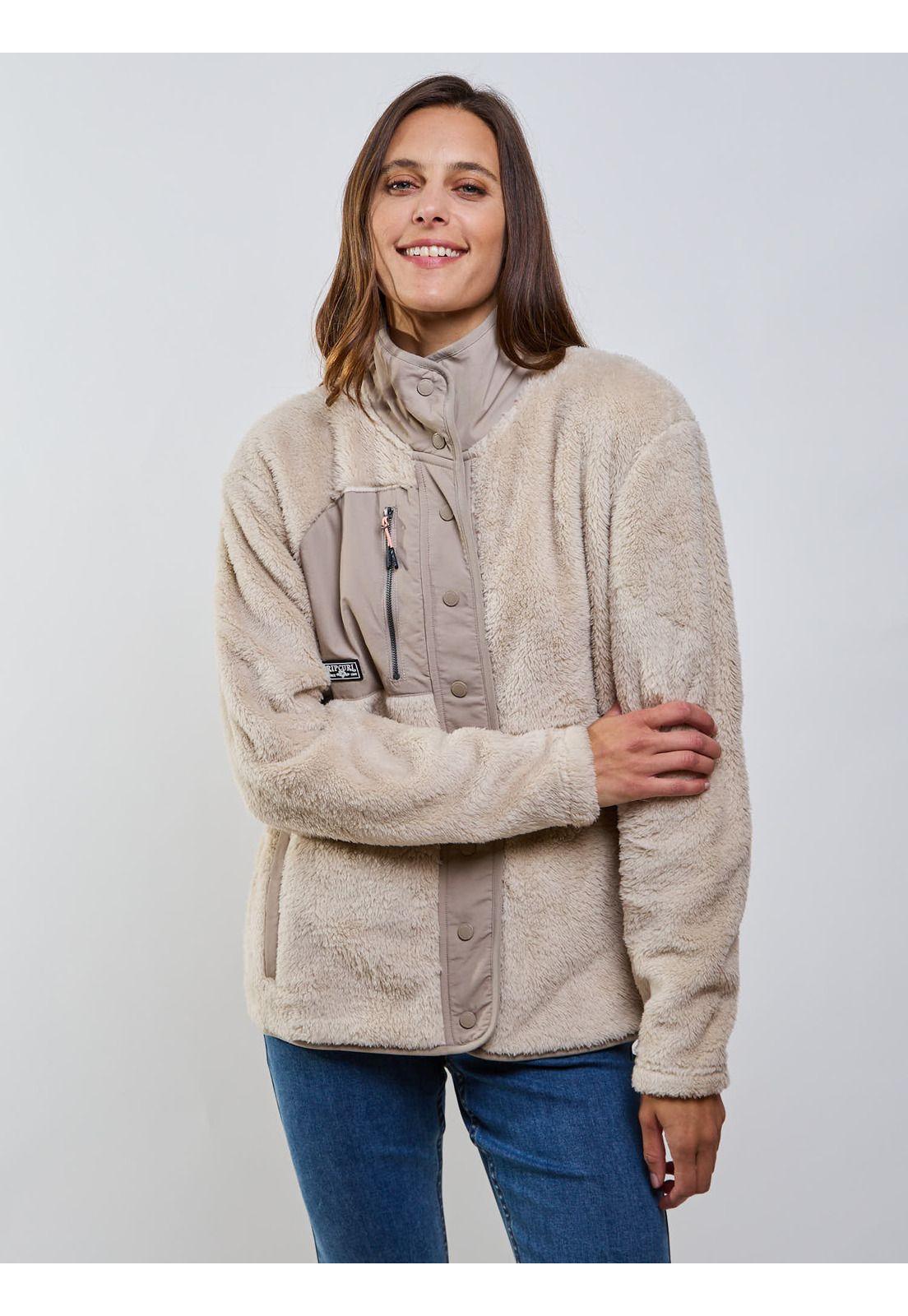 Poleron Chiporro Bold Beige Mujer Rip Curl-5