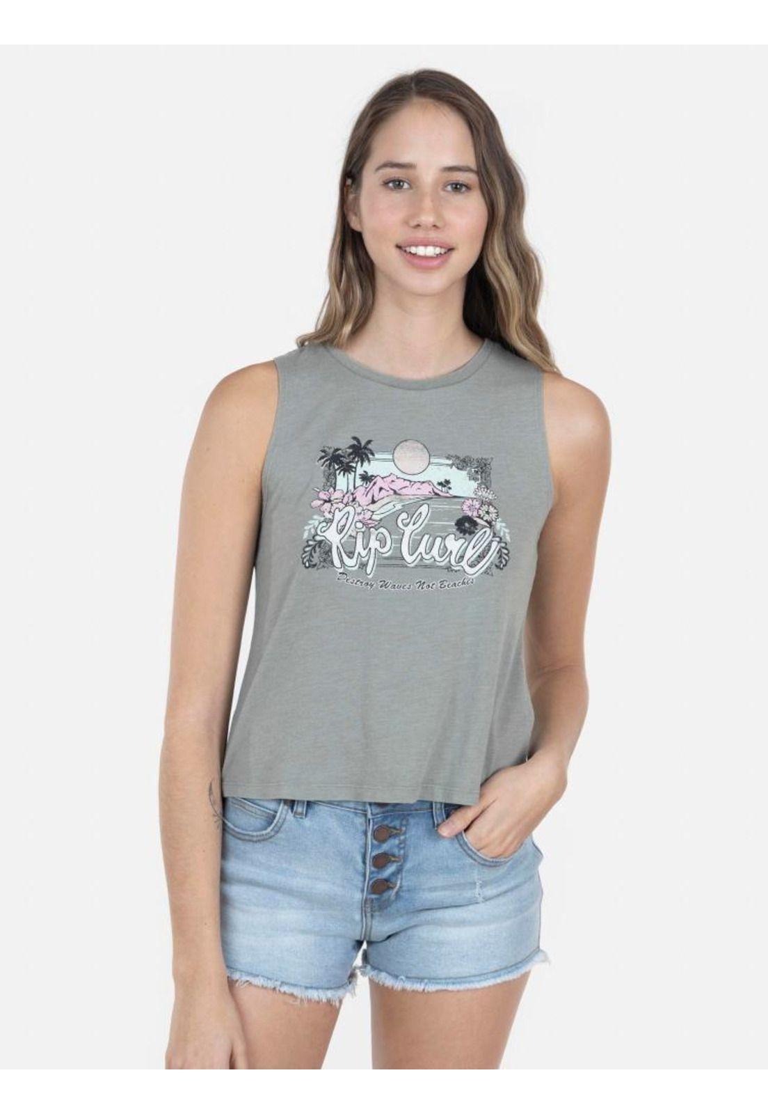 Polera Mujer 6P143-WV22 Verde Rip Curl-0