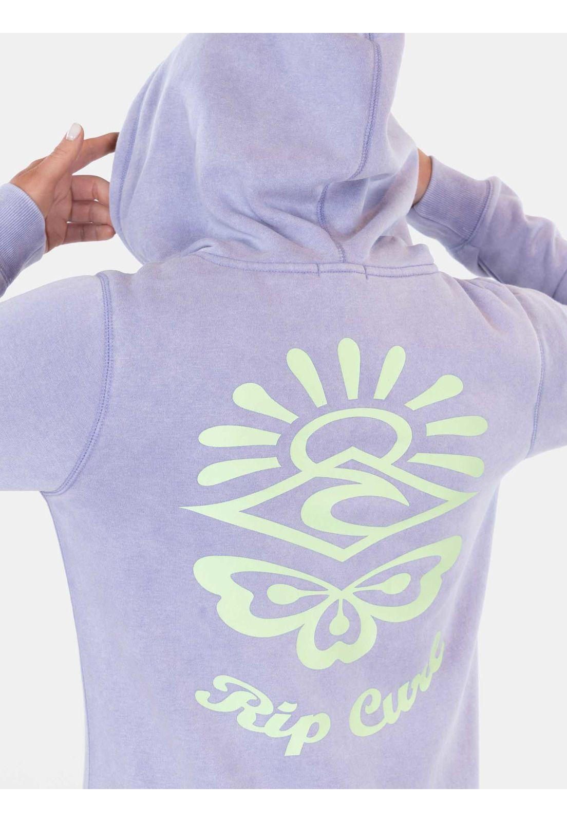 Poleron FZ Lagoon Fullzipper Morado Mujer Rip Curl-3