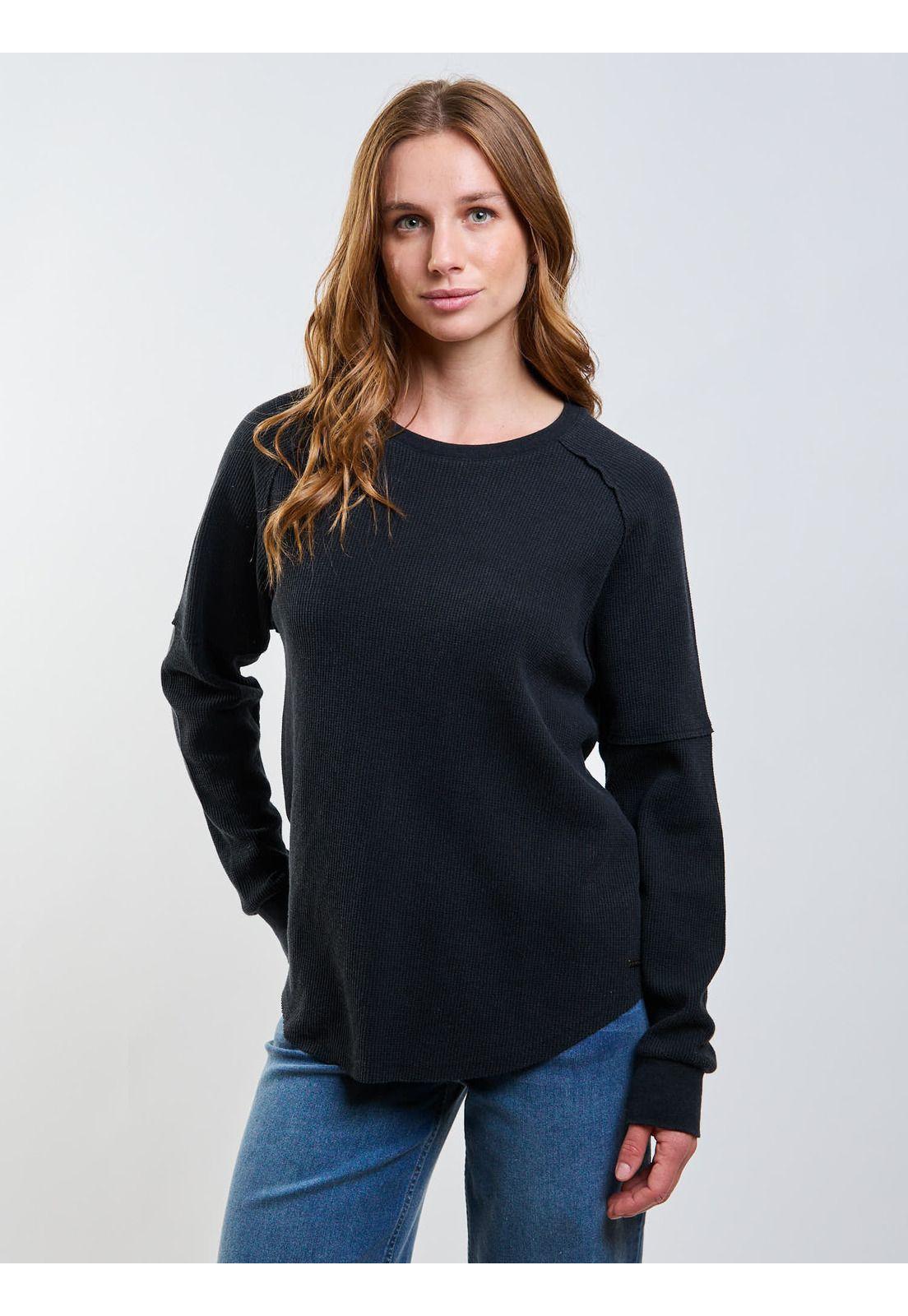 Polera ML Coastline Negro Mujer Rip Curl-4