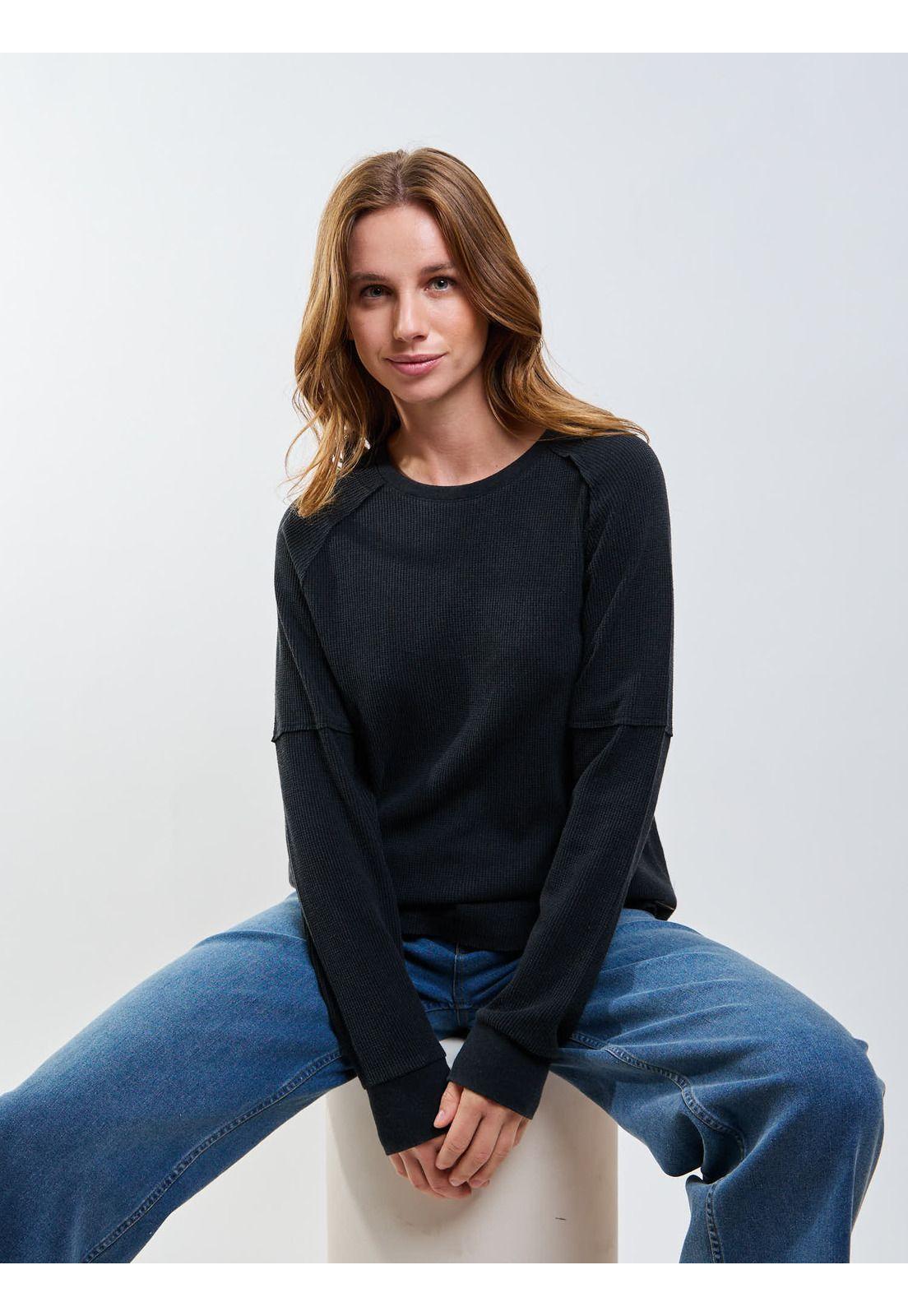 Polera ML Coastline Negro Mujer Rip Curl-5