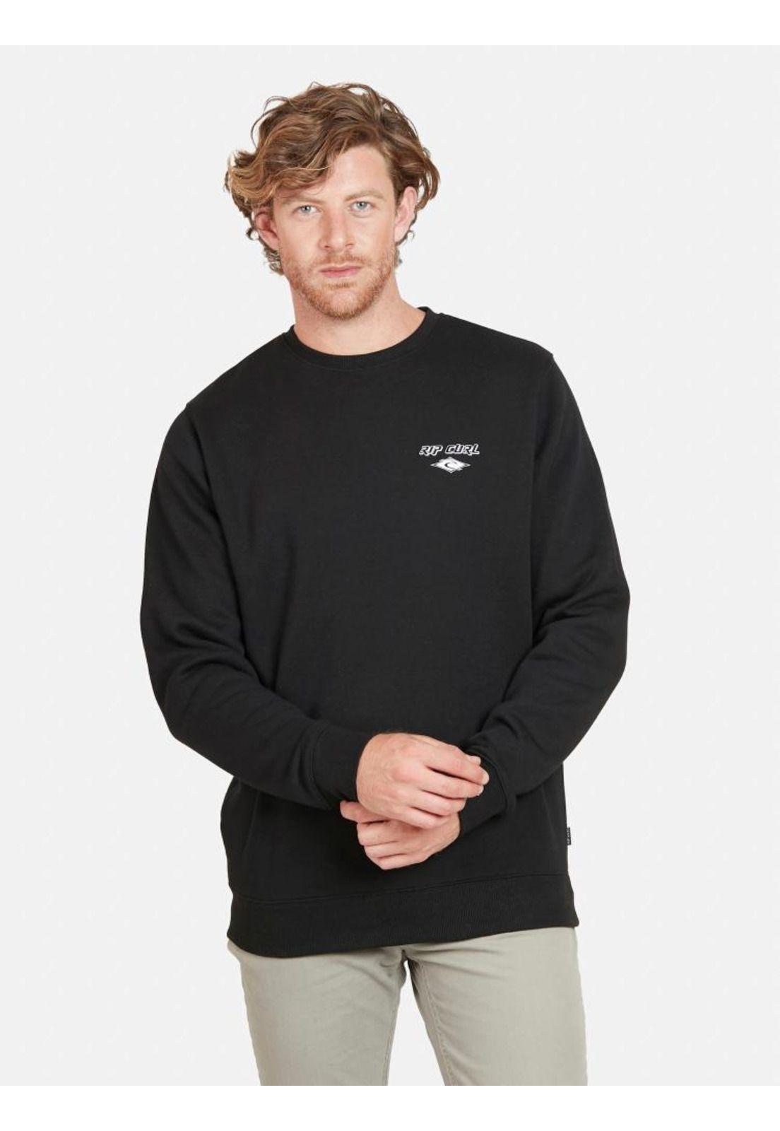 Poleron RC 1969 Hombre Negro Rip Curl-0