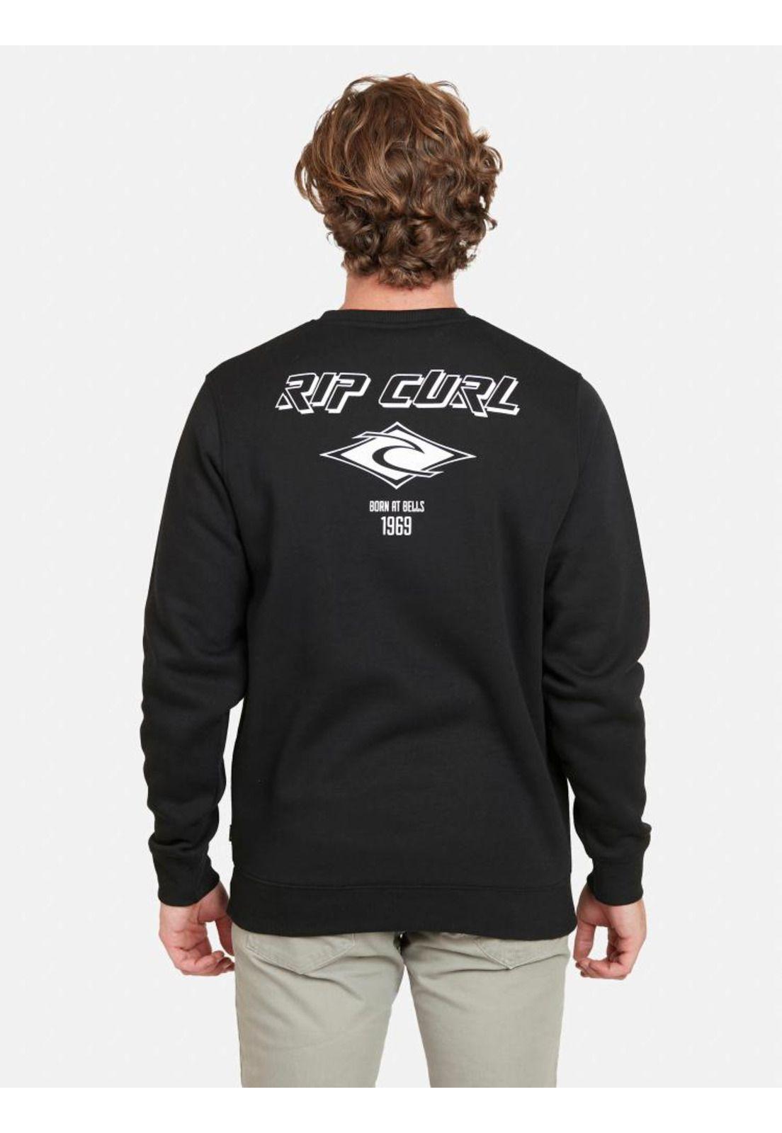 Poleron RC 1969 Hombre Negro Rip Curl-1