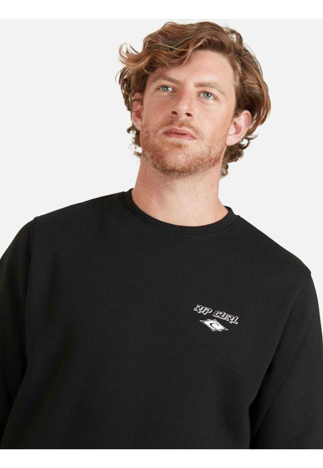 Poleron RC 1969 Hombre Negro Rip Curl-4