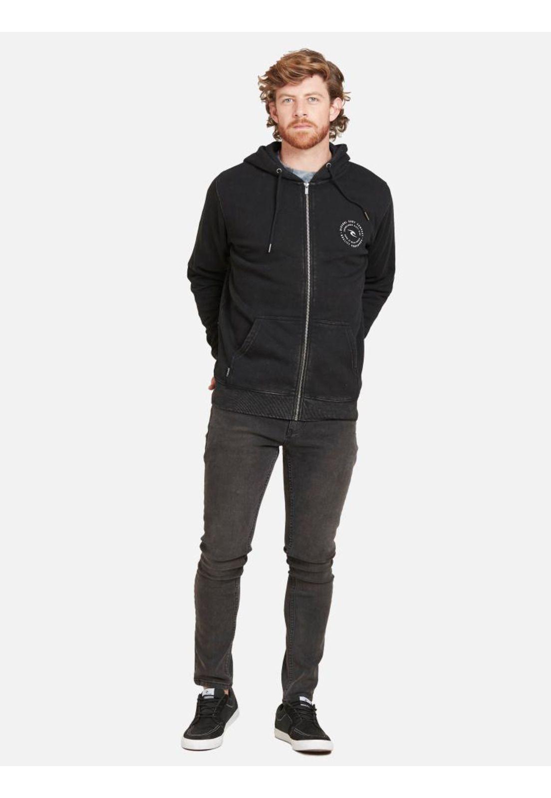 Poleron SPIRALSTREET Negro Hombre Rip Curl-3