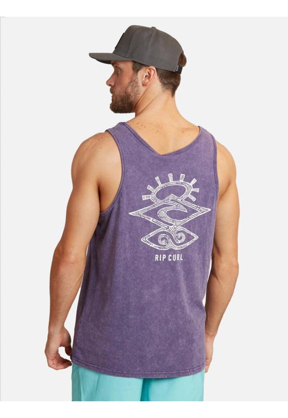 Polera Shred Rock Acid Tank Morado Hombre Rip Curl-1