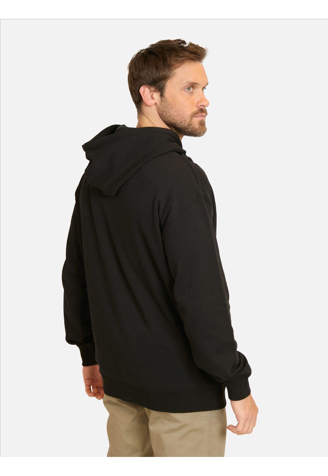 Poleron Canguro Coast Negro Hombre Rip Curl-1