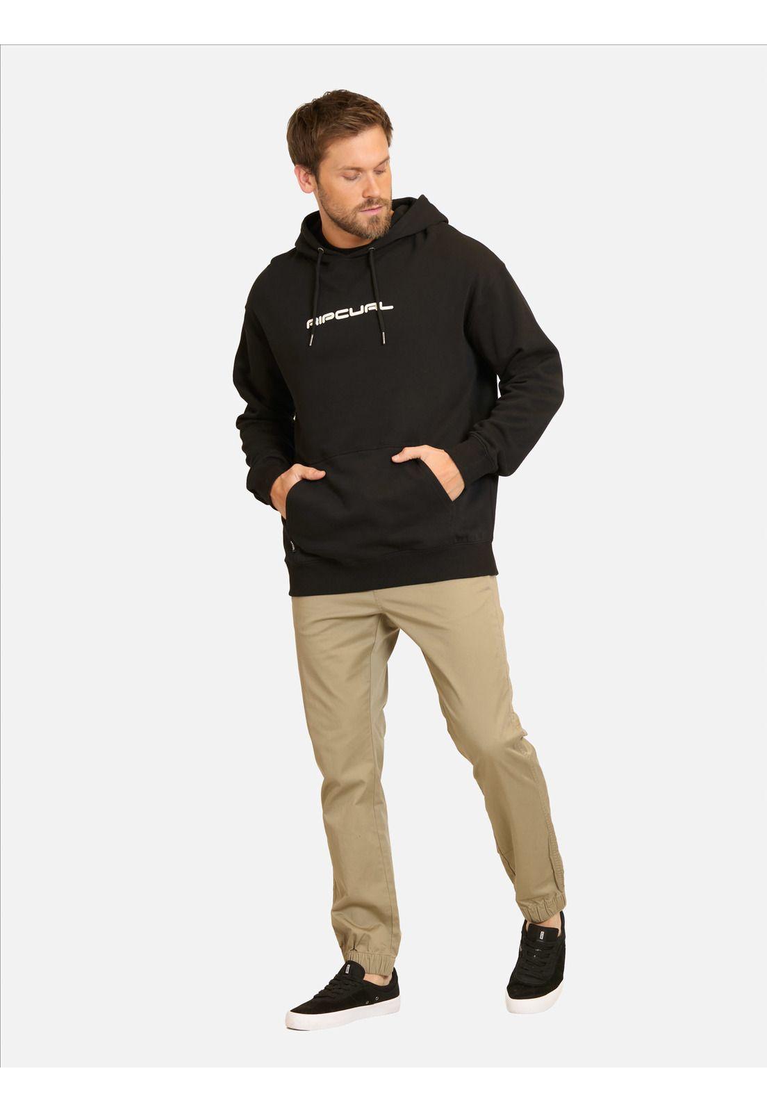 Poleron Canguro Coast Negro Hombre Rip Curl-3
