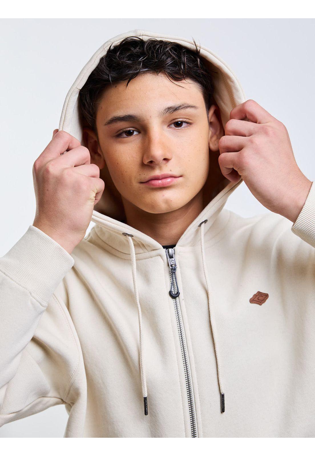 Poleron FZ Takeoff Beige Infantil Rip Curl-3