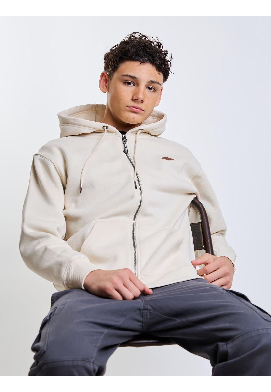 Poleron FZ Takeoff Beige Infantil Rip Curl-6