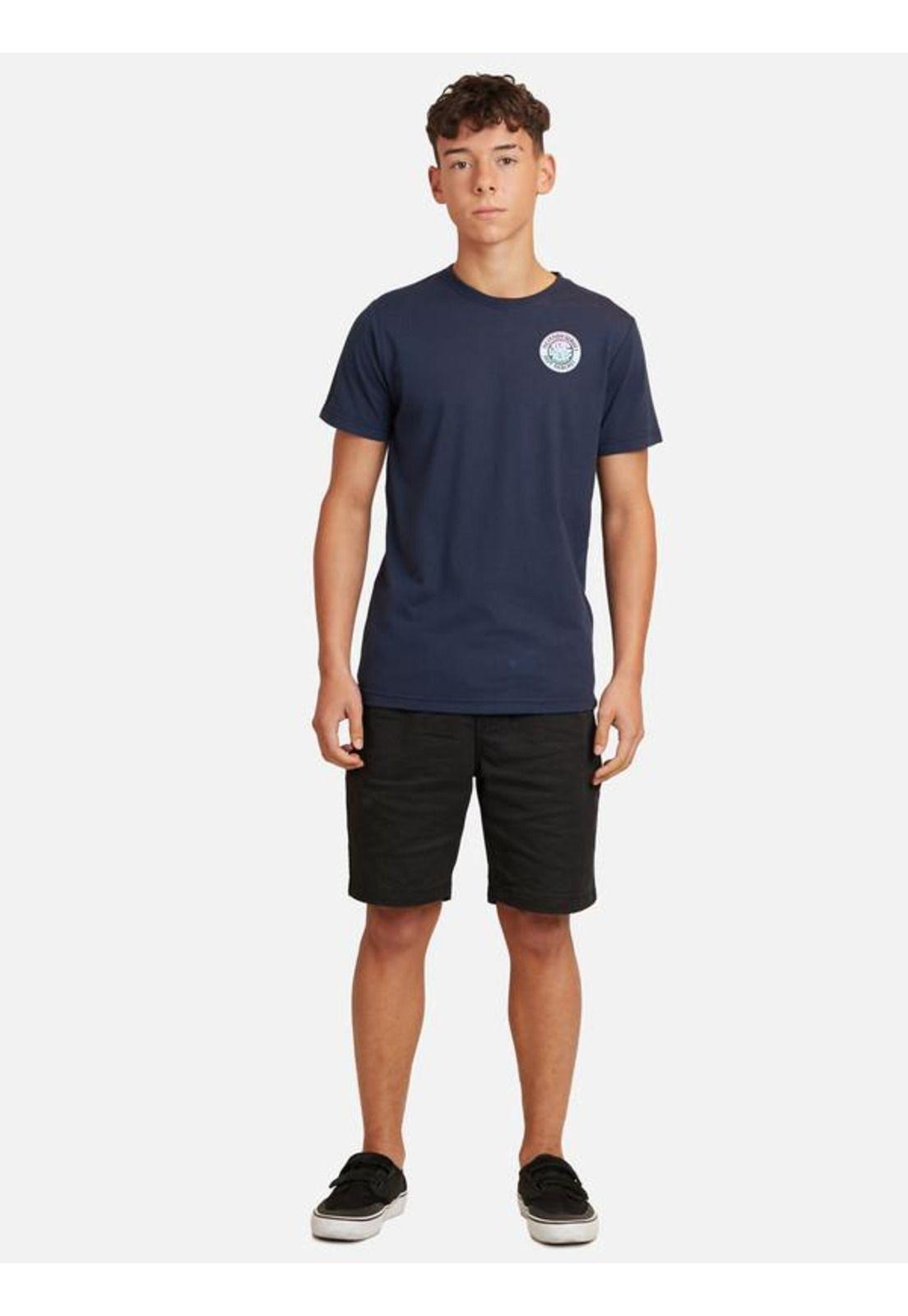 Polera M/C Basica Marino Juvenil Hombre Ripcurl-3
