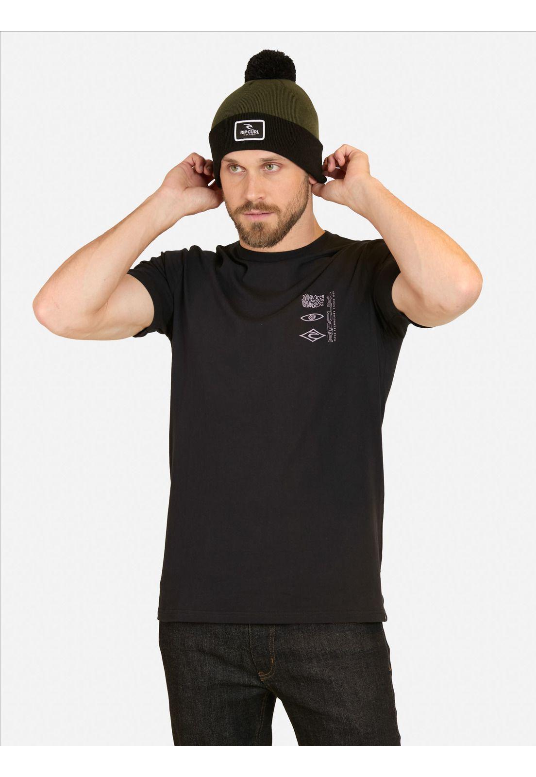 Polera MC CurlJet Negro Hombre Rip Curl-3