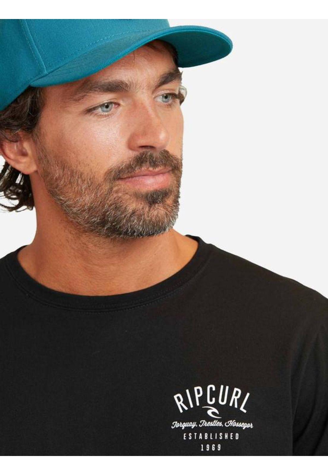 Polera M/L Traditions Negro Hombre Ripcurl-2