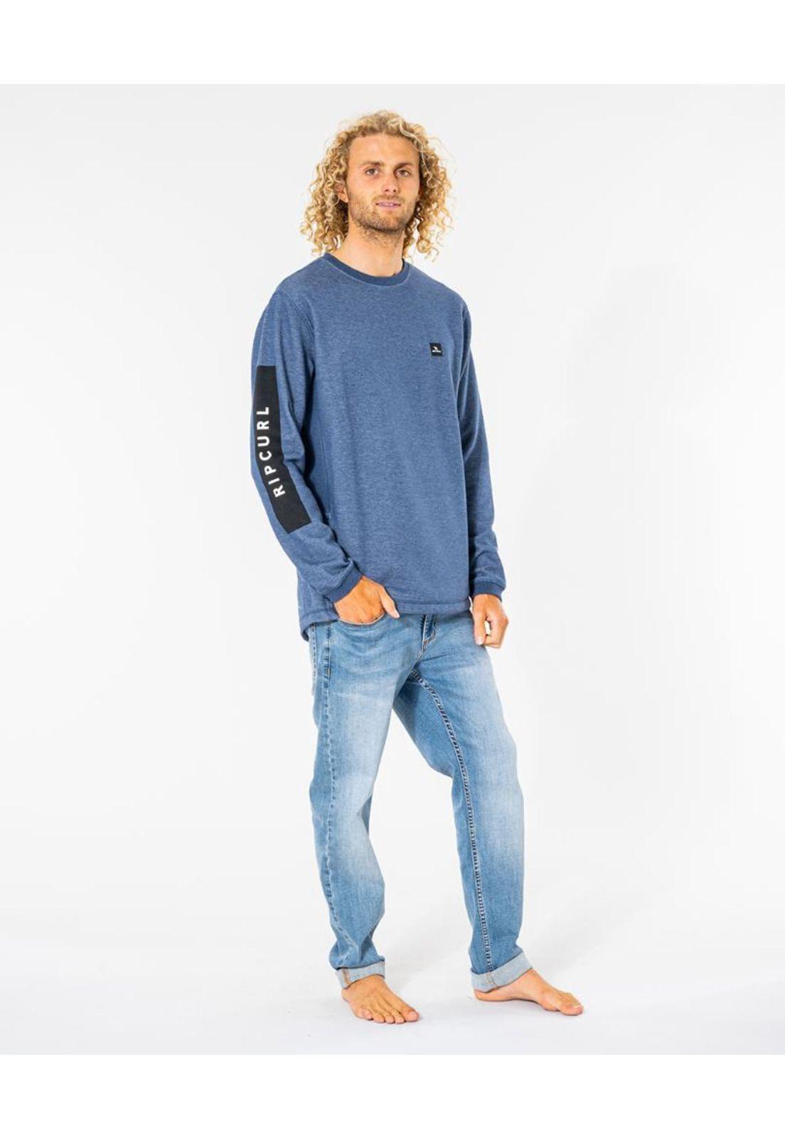 Poleron Hombre VAPORCOOL CREW Azul Rip Curl-3
