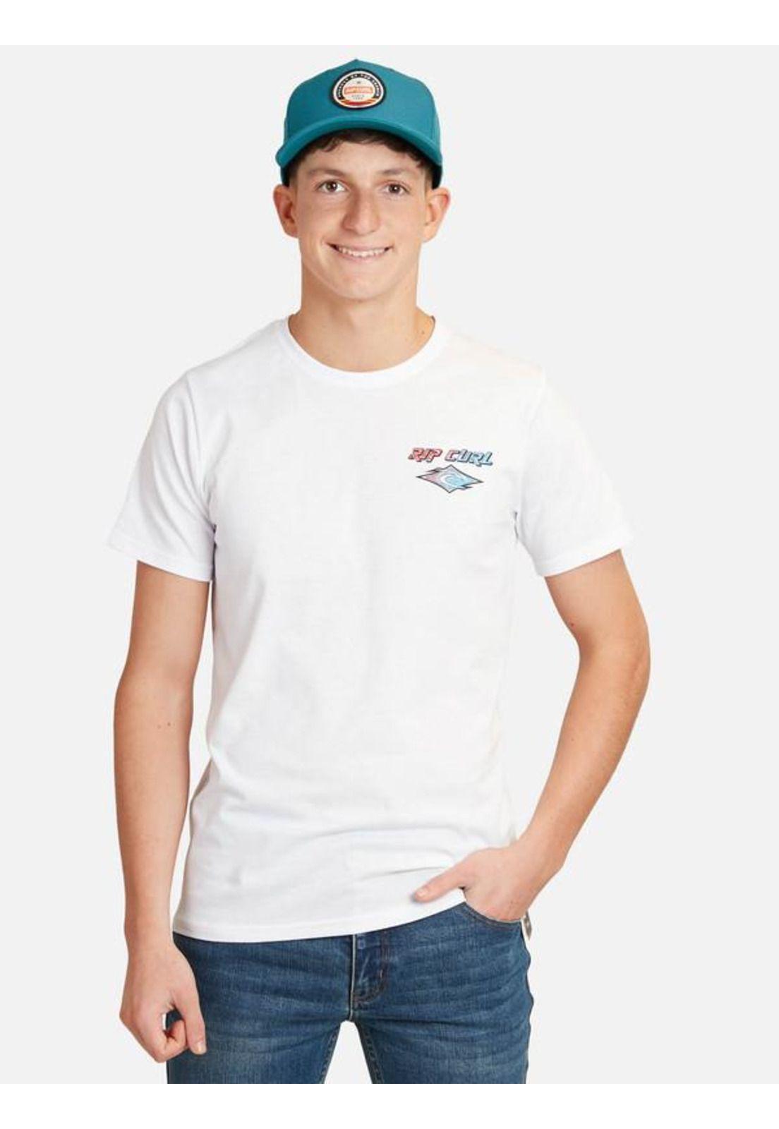 Polera M/C Basica Blanco Juvenil Hombre Ripcurl-0