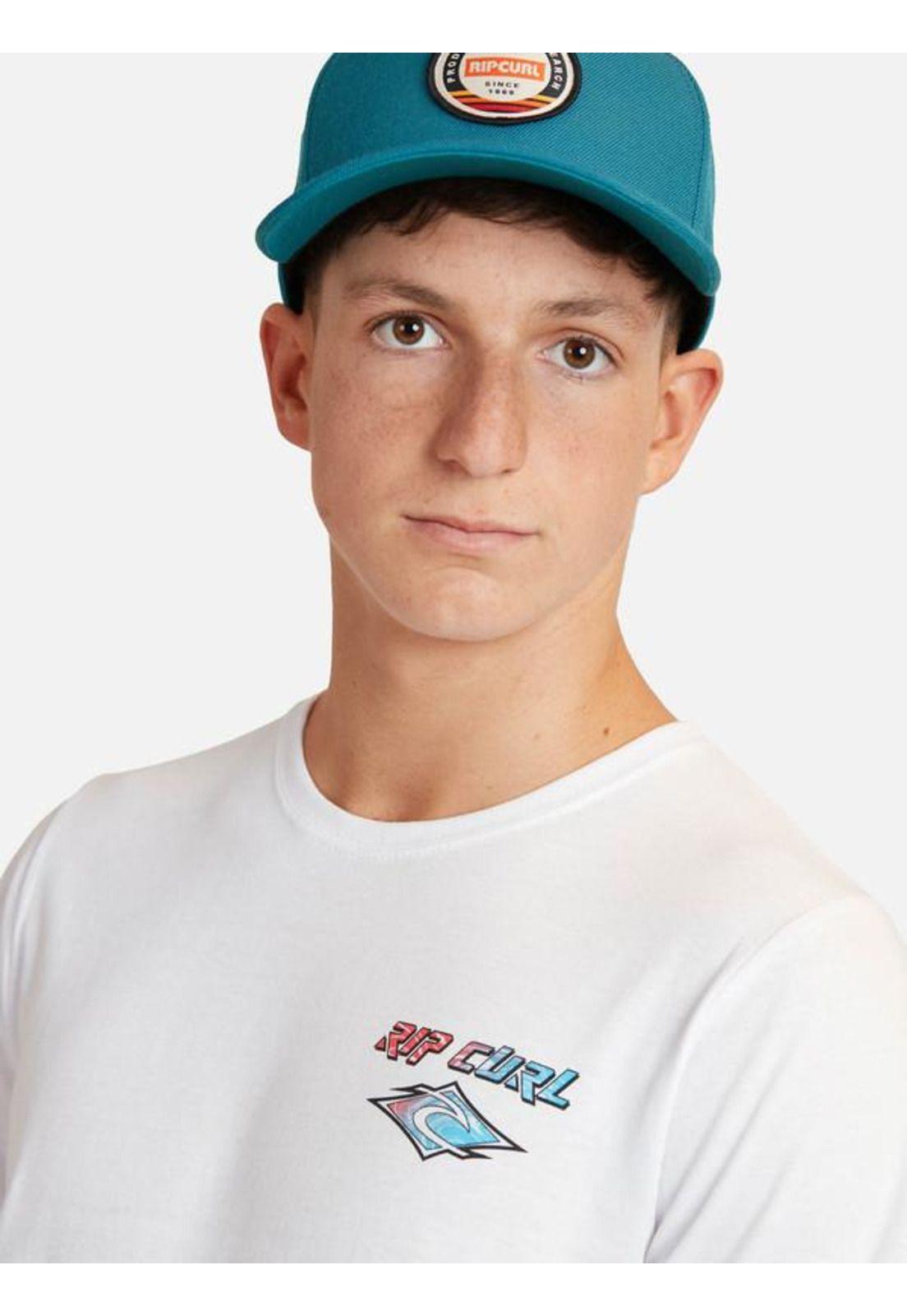 Polera M/C Basica Blanco Juvenil Hombre Ripcurl-2