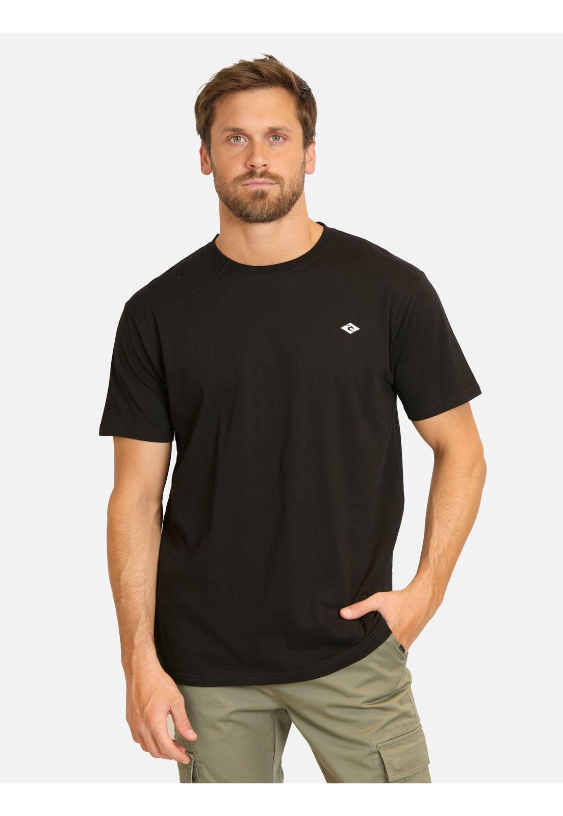 Polera MC RC LilLogo Negro Hombre Rip Curl-0
