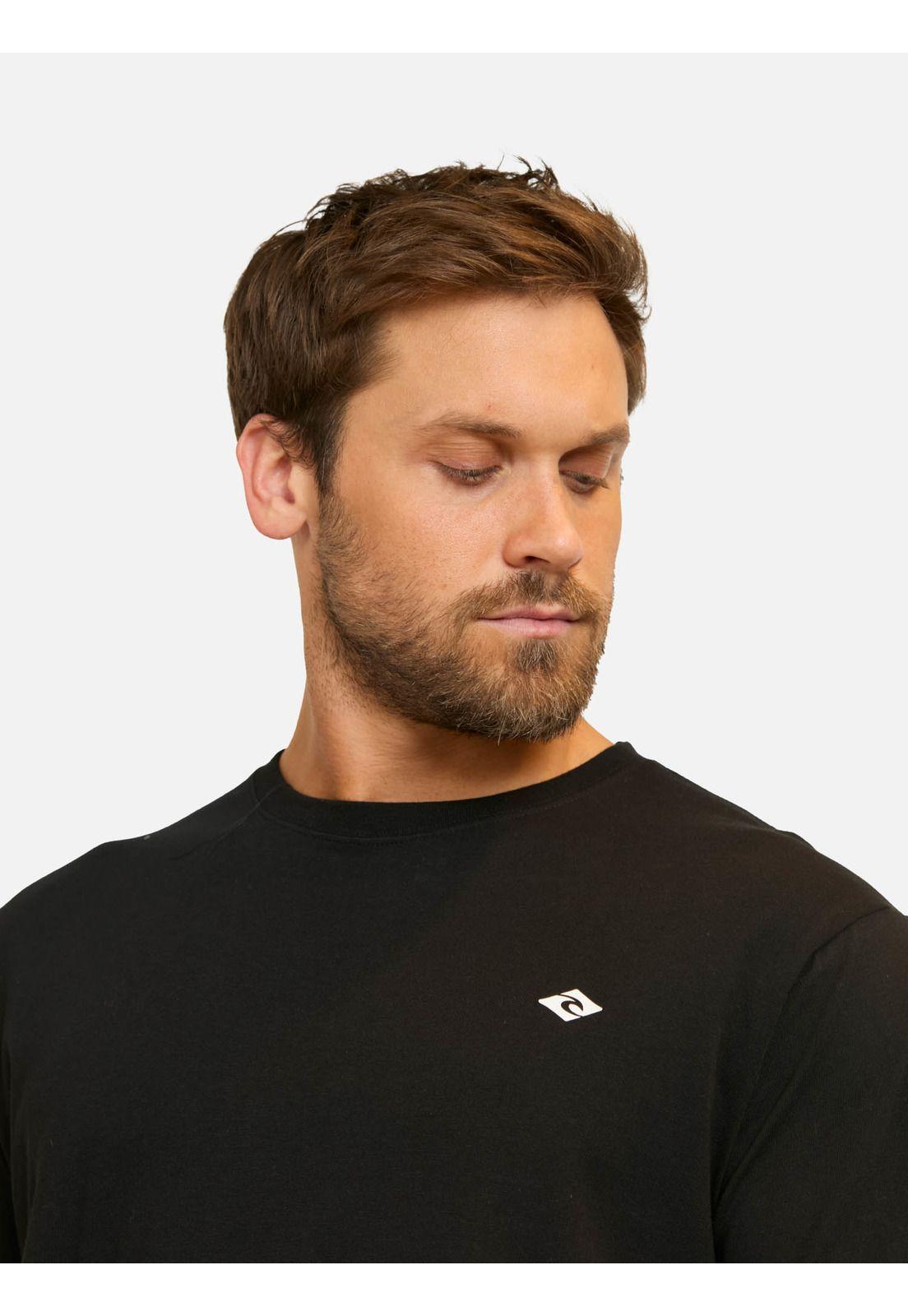 Polera MC RC LilLogo Negro Hombre Rip Curl-2