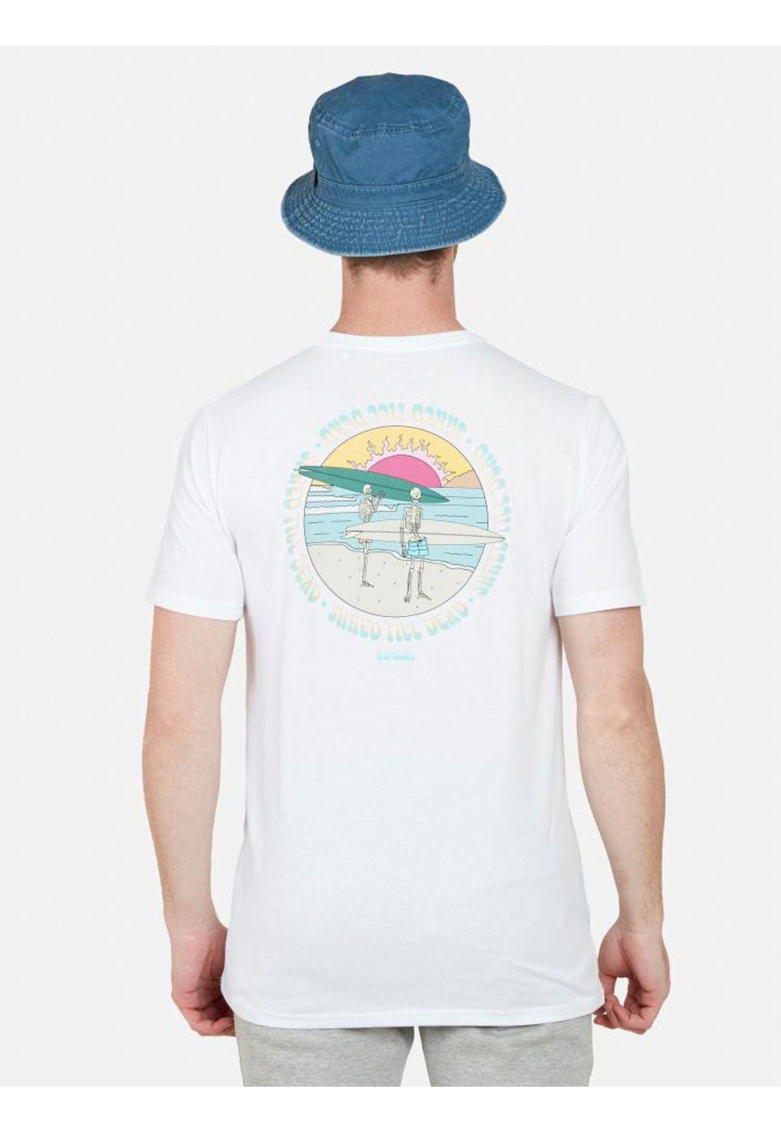 Polera SHRED TILL DEAD RC SS TEE Hombre Blanco Rip Curl-1