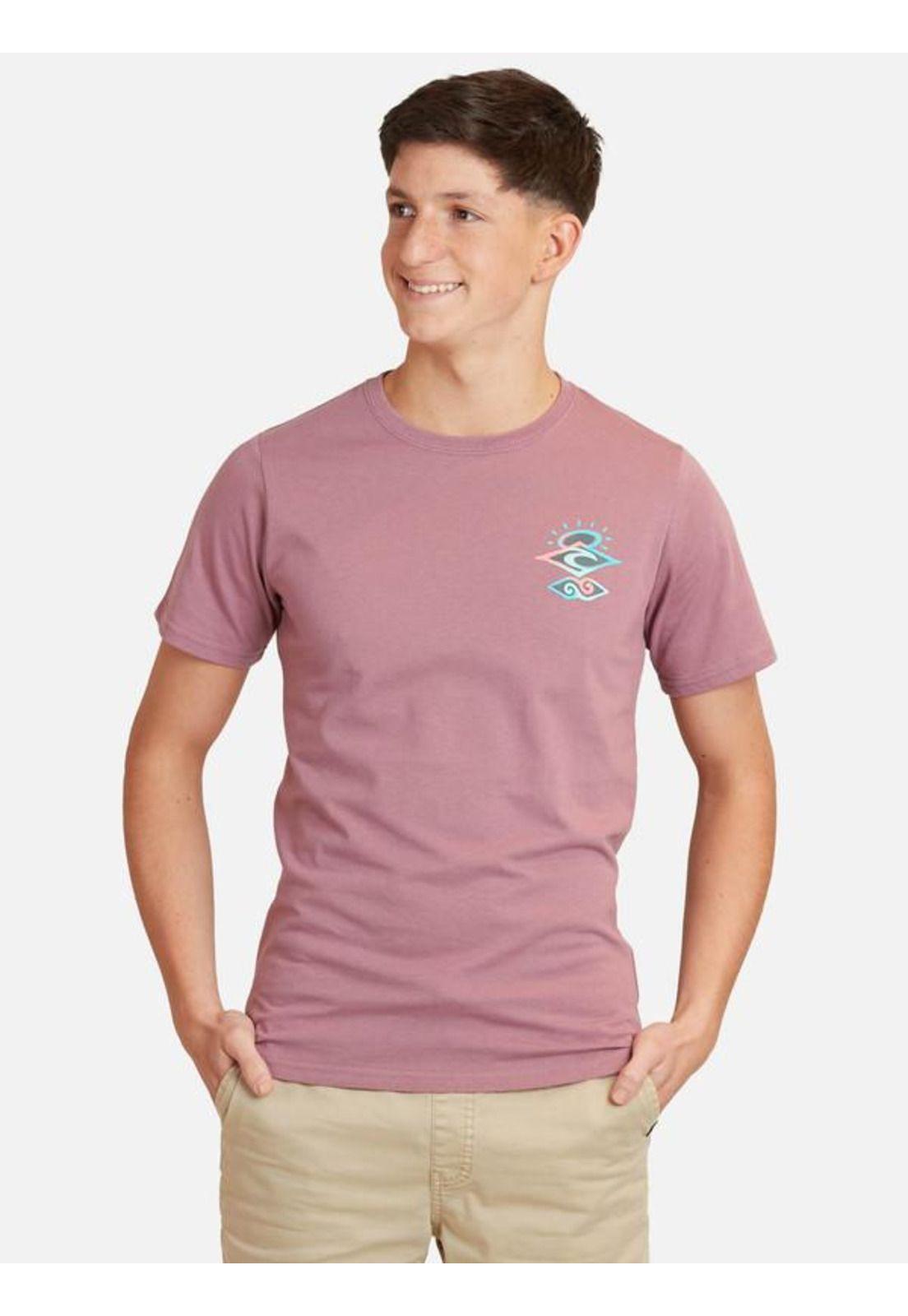 Polera M/C Basica Morado Juvenil Hombre Ripcurl-0