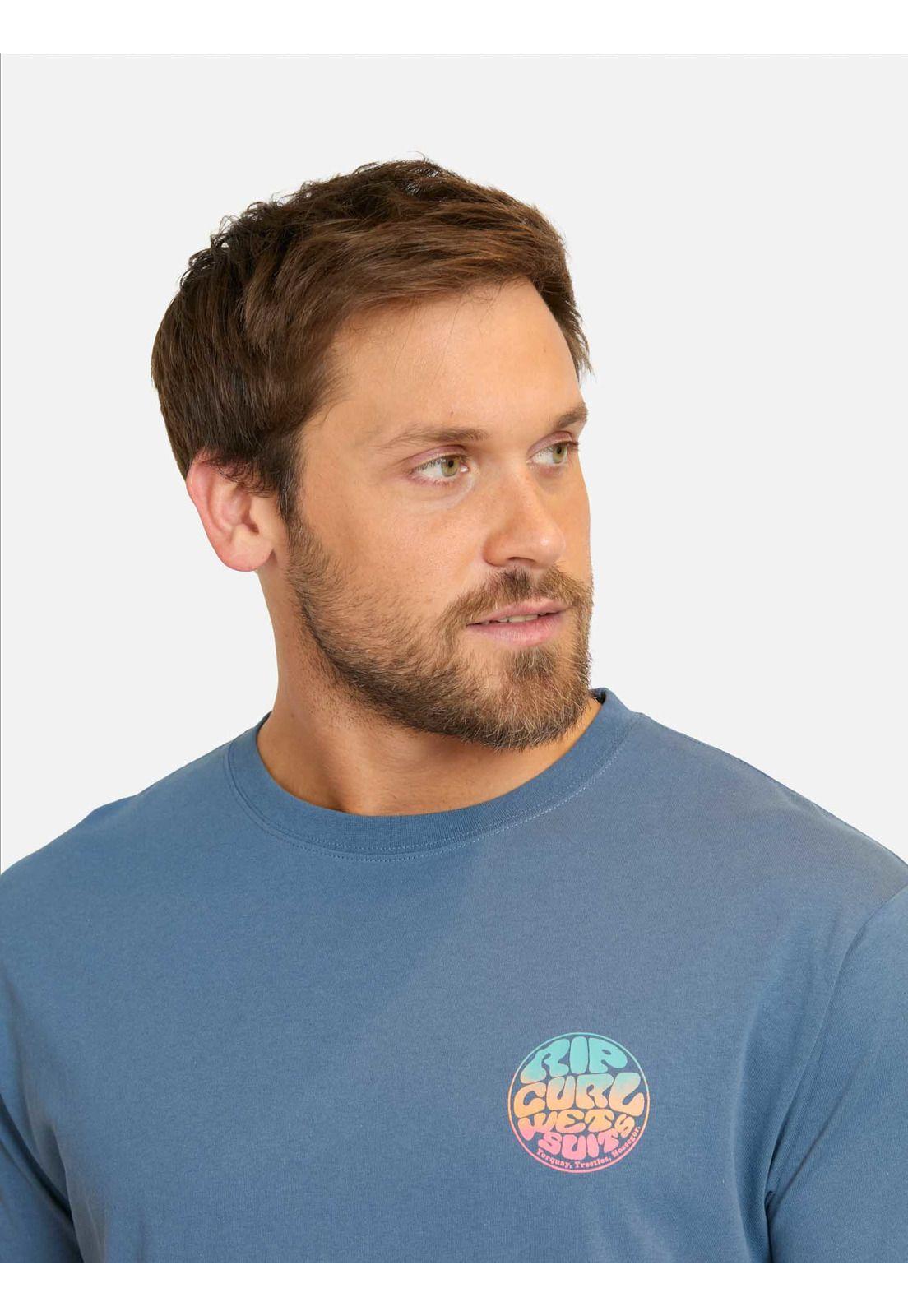 Polera MC Rush Azul Hombre Rip Curl-2