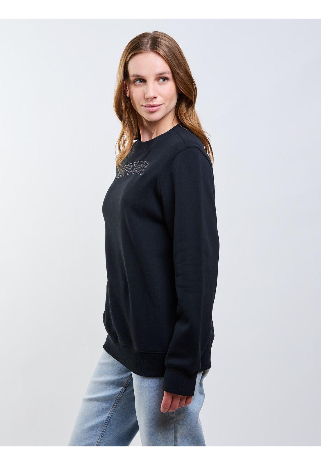 Poleron CR Shadow Negro Mujer Rip Curl-2