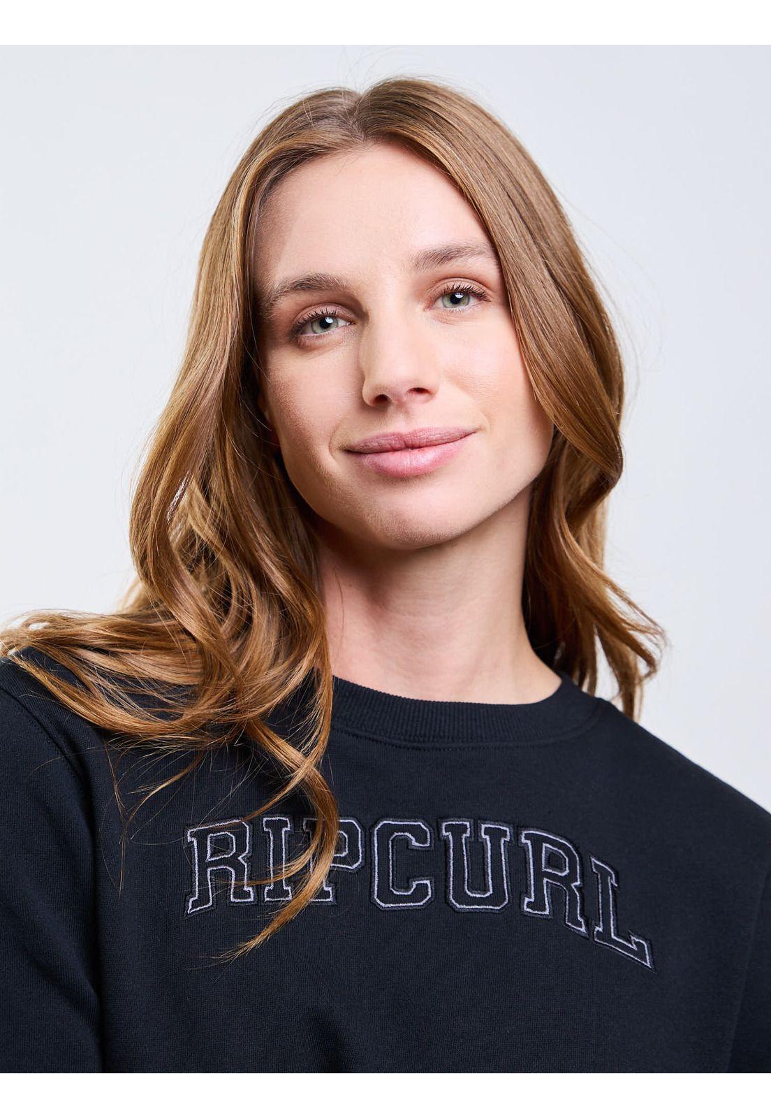 Poleron CR Shadow Negro Mujer Rip Curl-3