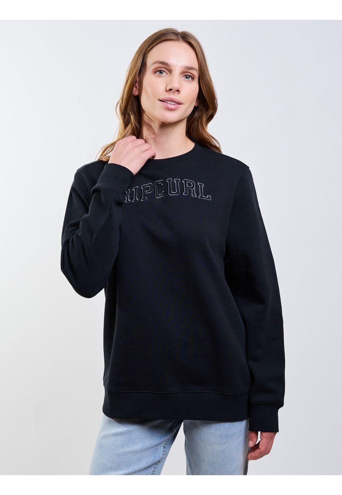 Poleron CR Shadow Negro Mujer Rip Curl-4