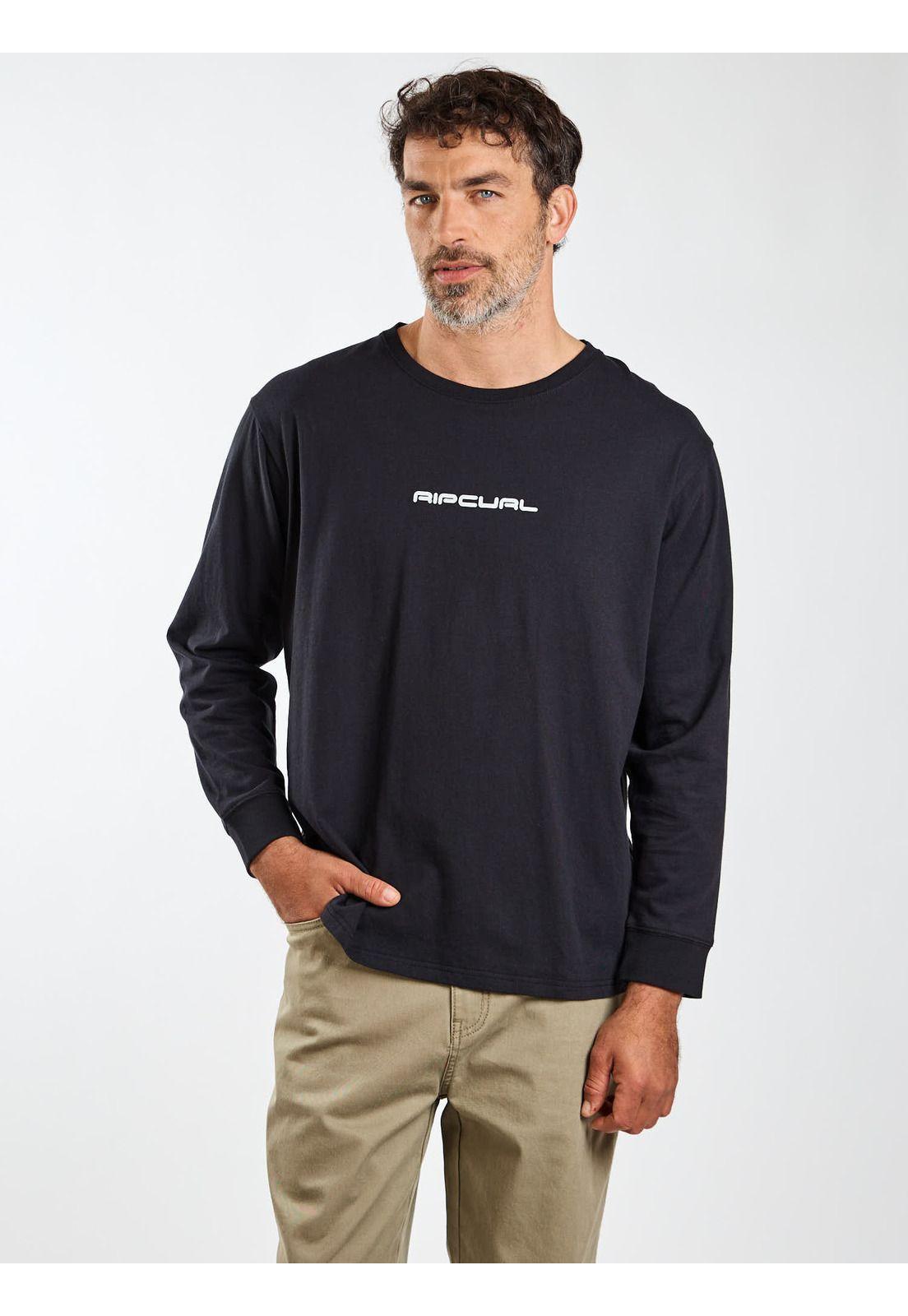 Polera ML Beyond Negro Hombre Rip Curl-7