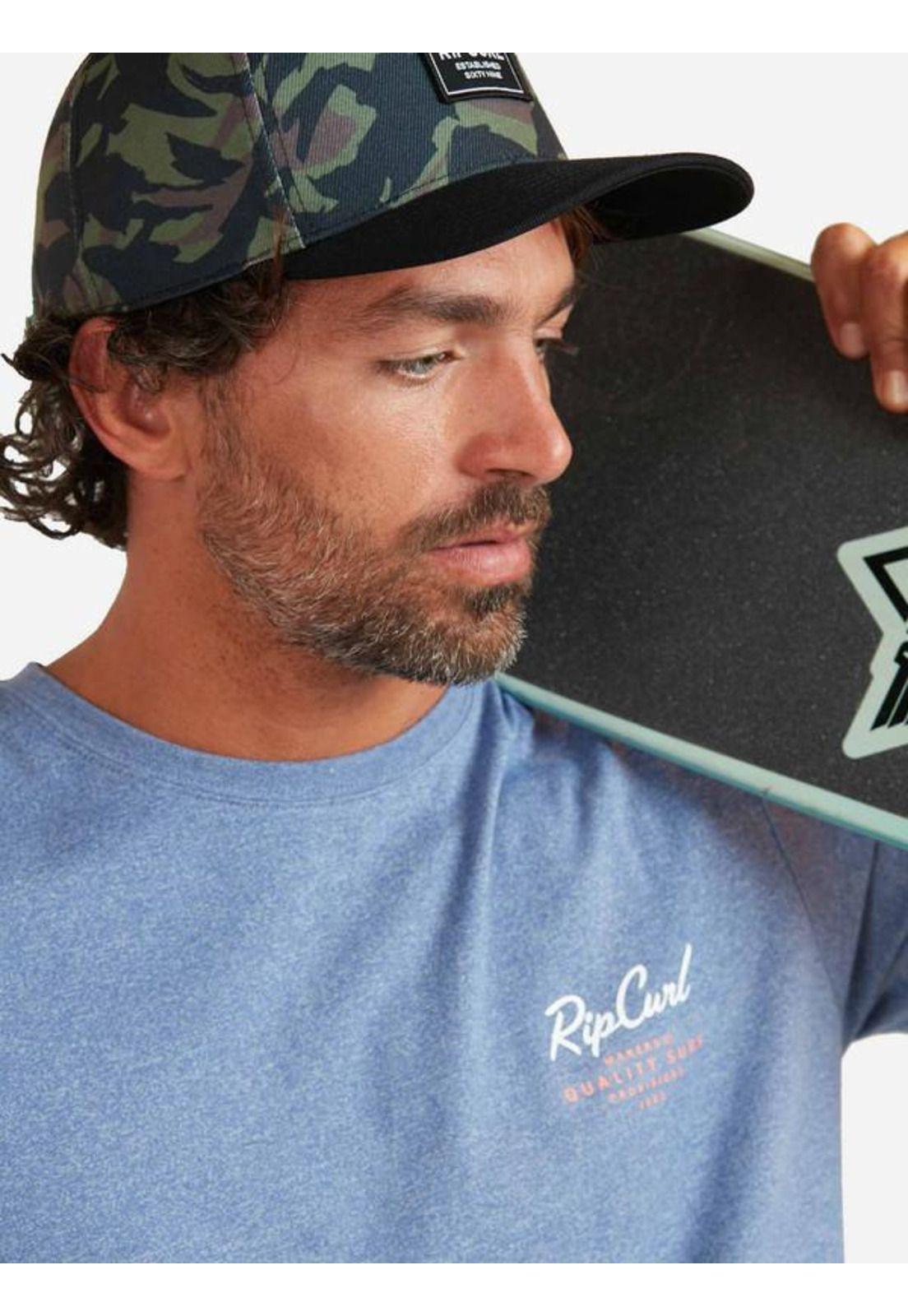 Polera M/C Easy Script Mt Azul Hombre Ripcurl-2