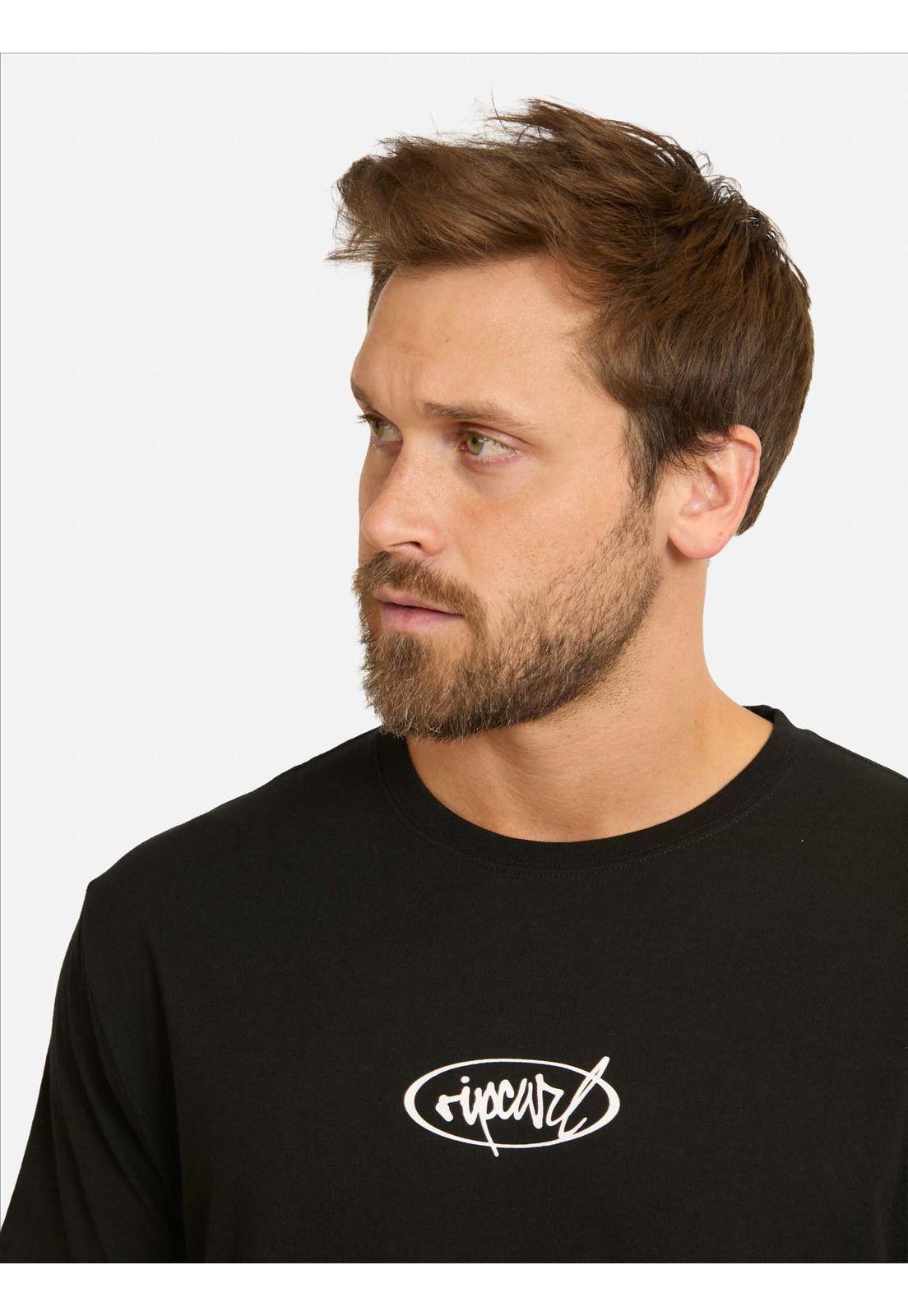Polera MC Rip Script Negro Hombre Rip Curl-2