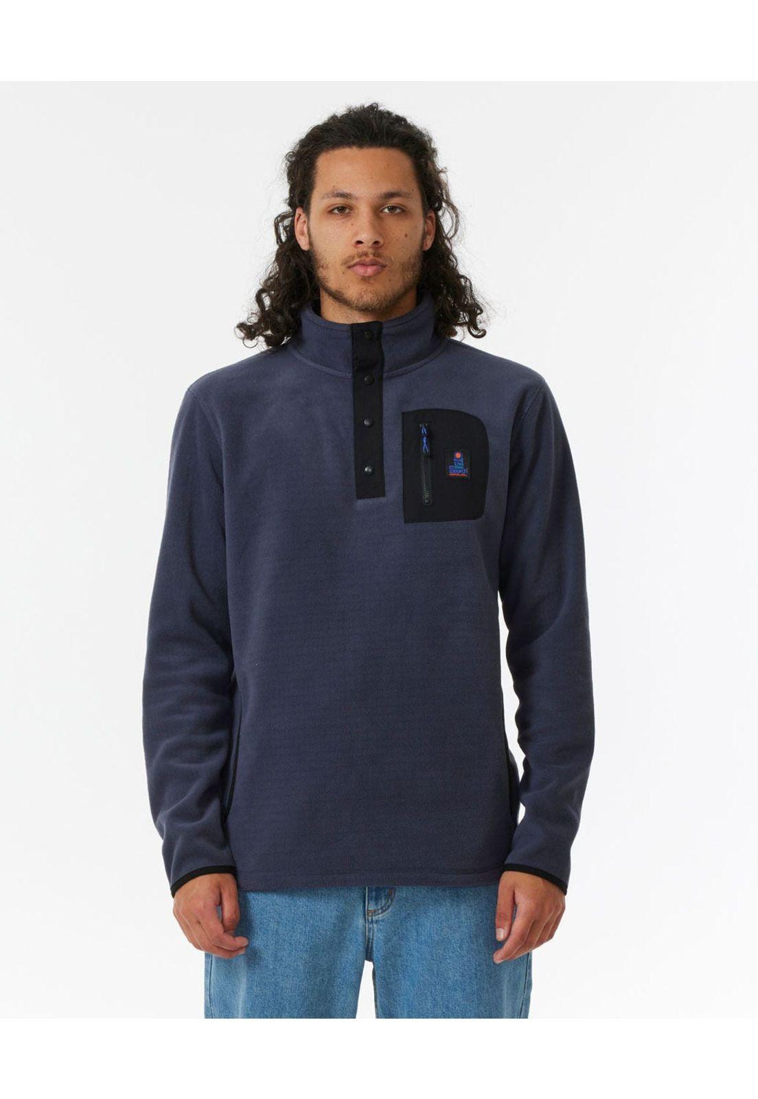 Poleron Micropolar Search Fleece Crew Morado Hombre Rip Curl-4
