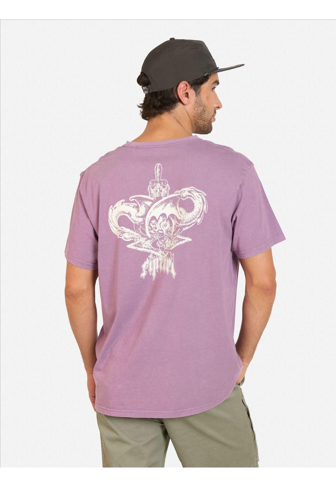 Polera MC Archive Dragon Burdeo Hombre Rip Curl-1