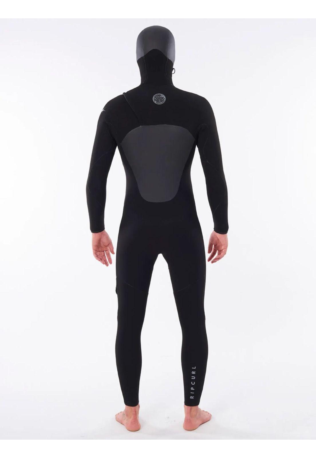 Traje de Agua FLASHBOMB 5/4 HOODED C/ZIP Hombre Negro Rip Curl-1