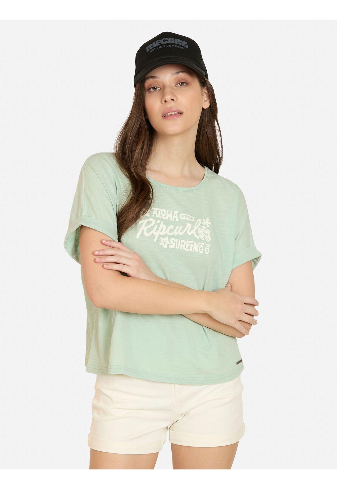Polera MC Sandwave Verde Mujer Rip Curl-0