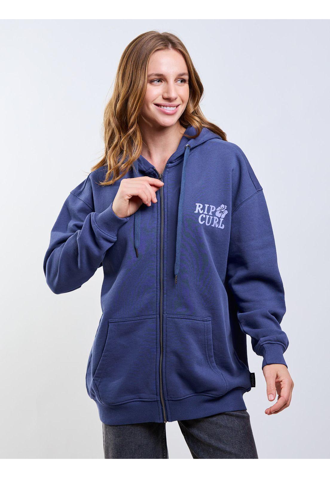 Poleron FZ Orbital Azul Mujer Rip Curl-5