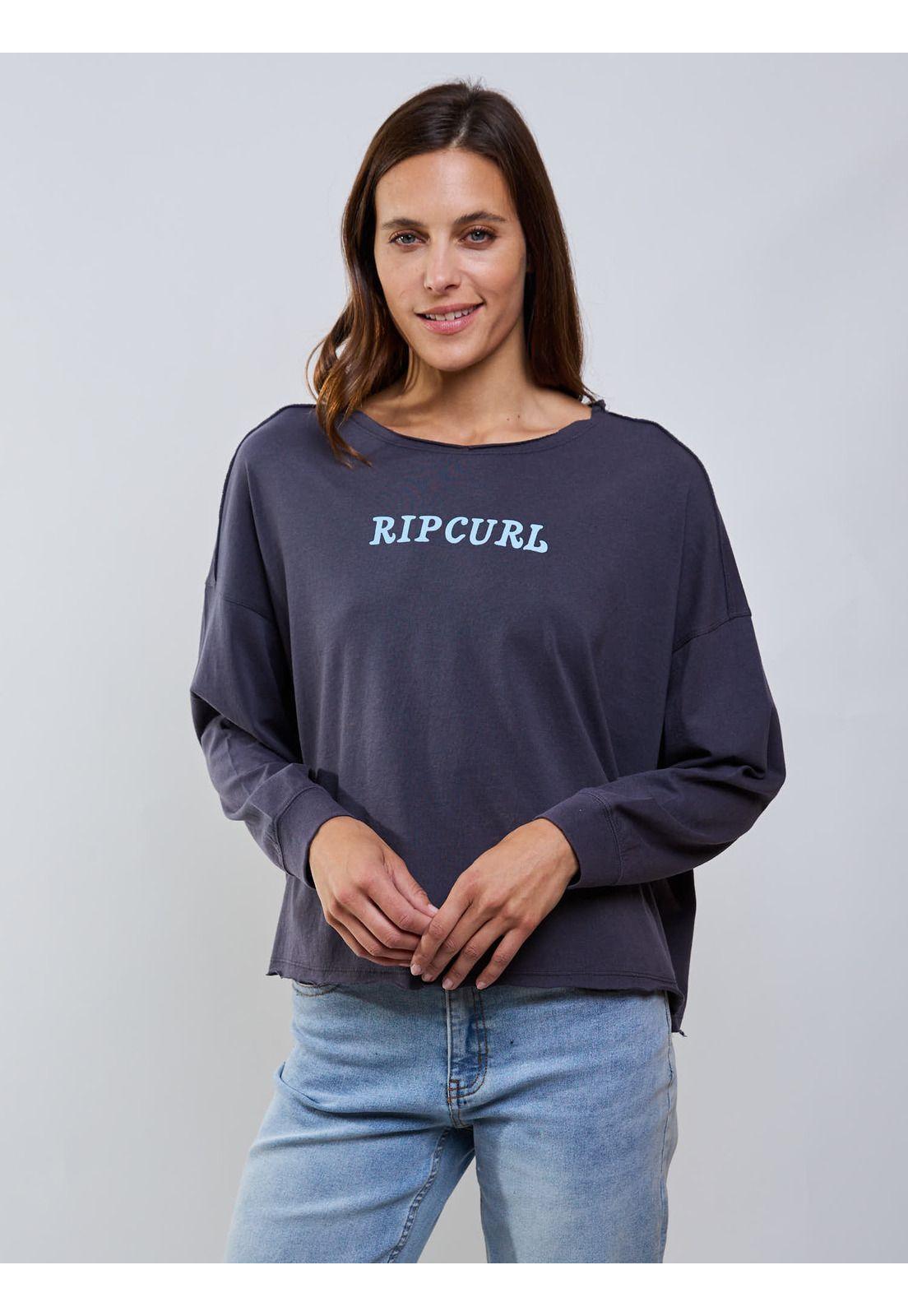 Polera ML Breaker Gris Mujer Rip Curl-4