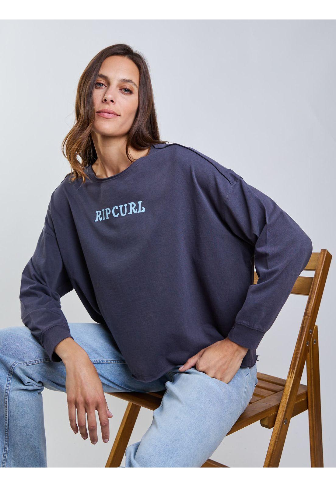 Polera ML Breaker Gris Mujer Rip Curl-5